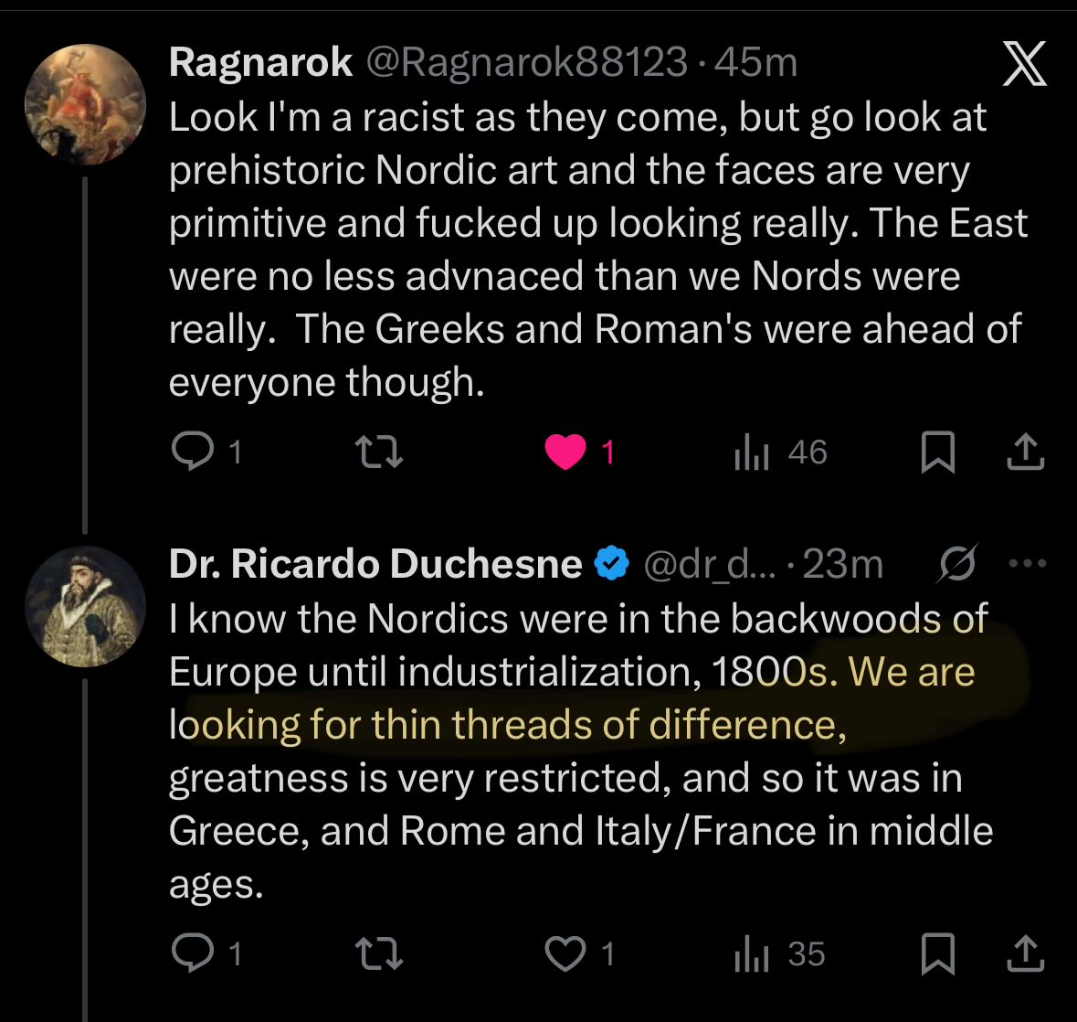 Declaração notável de um programa de pesquisa
É isso que você faz quando sua civilização está sendo massacrada.
Para s