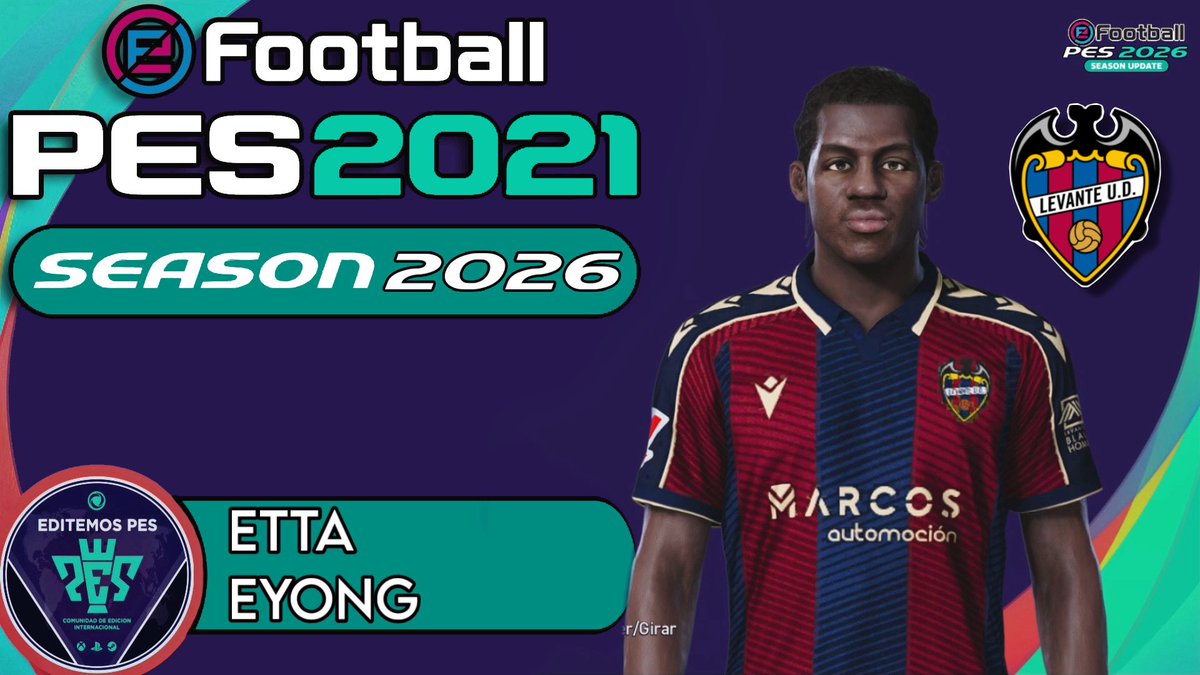 ⚽️eFootball PES: Season 2026 | COMO CREAR A ETTA EYONG | Tutorial Comple... youtu.be/6Mk1jLCHRmw?si… vía 

<a href="/YouTube/">YouTube</a> <a href="/EditemosPES/">Editemos PES</a>