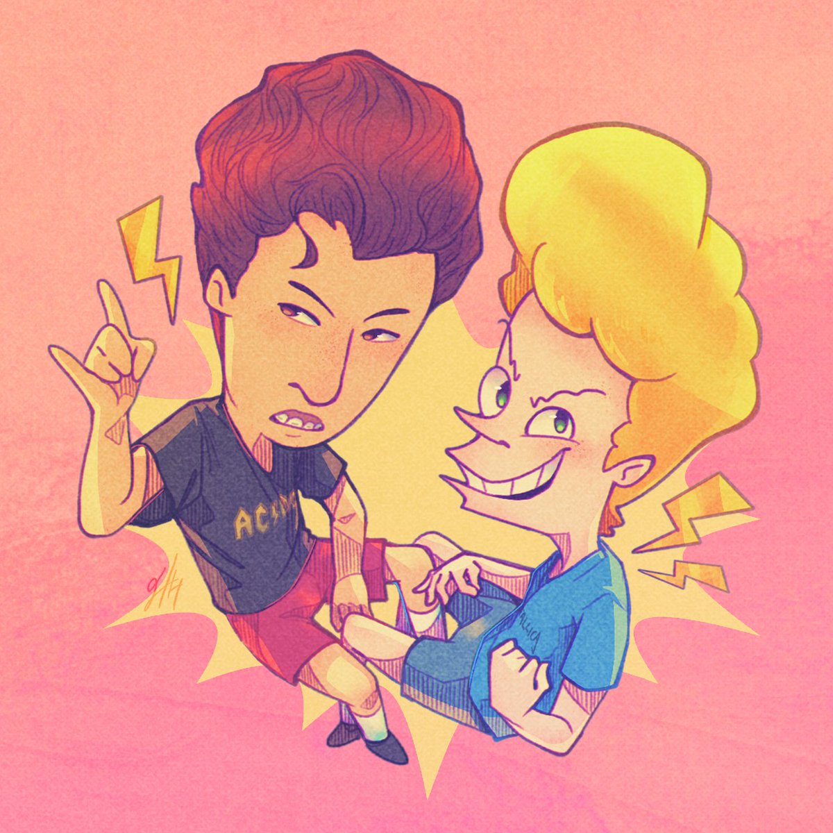 Hushed_H's tweet photo. #BeavisAndButthead 💙⚡️❤️

#FanArt #bbhtwt https://t.co/BpxNuwr9yQ