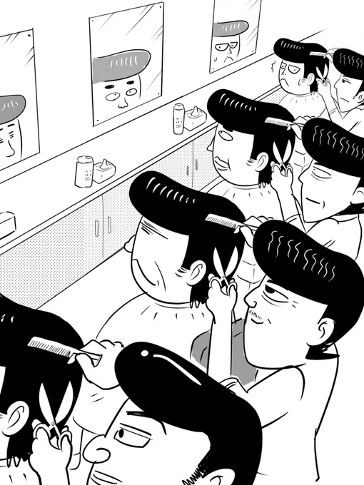 今年最後のリーゼントをととのえる日がきたぜ。
12月って美容室混むよなぁ

ん…? 前回よりリーゼントが増えてるぜ!?

#美容室の日 