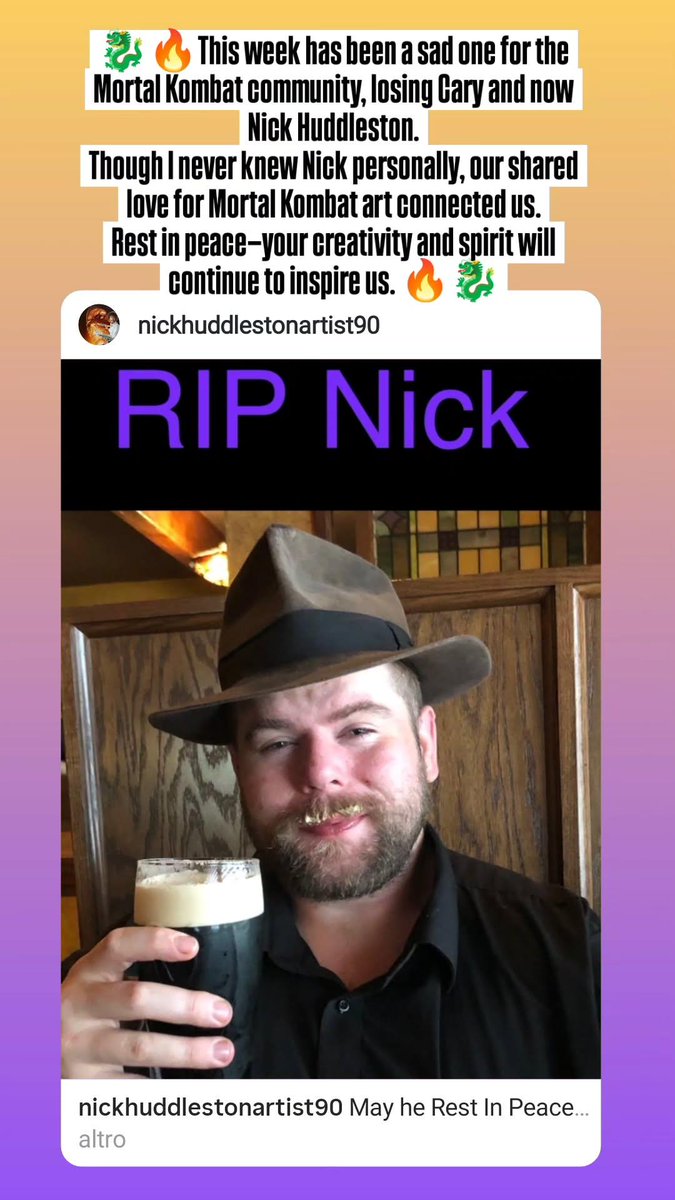 FlavioLuccisano's tweet image. This week has been a sad one for the Mortal Kombat community, losing Cary and now Nick @Huddlestonart.
Though I never knew Nick personally, our shared love for Mortal Kombat art connected us.
Rest in peace, your creativity and spirit will continue to inspire us. 🙏😞🔥🐉