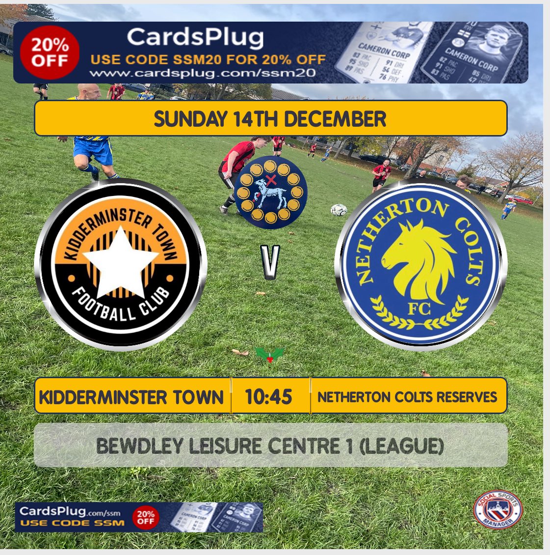 NEXT FIXTURE - 

“Seconds”

⚽️-<a href="/KTFC_1/">KIDDERMINSTER TOWN FC</a> 
📅 -Sunday 14th Dec 2025
🕰️ -10:45
🏟️ -Bewdley LC, DY12 1BL
🏆 -League (Division 2)
💸-Free
🌦️-9
⭐ v 🐴 

“A tricky away trip to Kidderminster Town Sunday for the cubs which will certainly be a tough test”