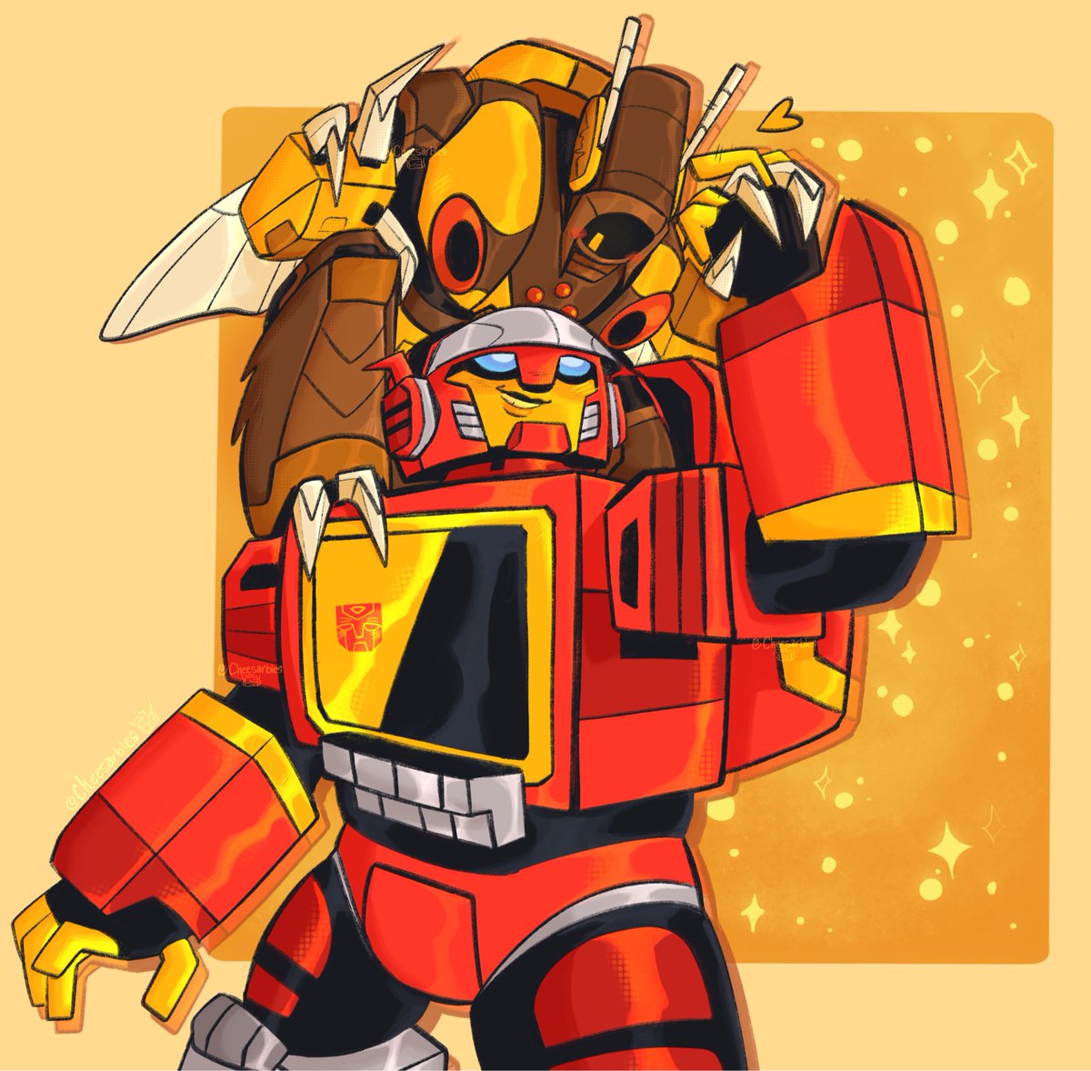 Cheeseratzz's tweet photo. Uhhhh I have something good to post finally 😋

So gang do we like ocxcanon

#transformers #tfa #blaster https://t.co/FAeiQenpRd