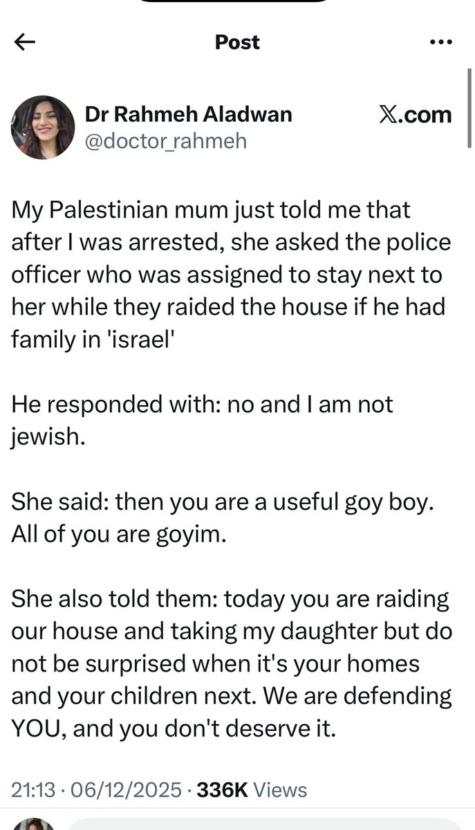 The racist mother of the racist doctor.