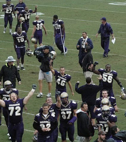 CameronStarke46's tweet photo. I remember being told we didn’t belong. We shouldn’t play the game. Why did they even schedule it. We have no chance of winning…

And then the Dukes walked out of Lane Stadium with a 21-16 victory. I will always believe in myself and JMU Nation. Block out the noise. Go Dukes. https://t.co/YGD5MGlW3C
