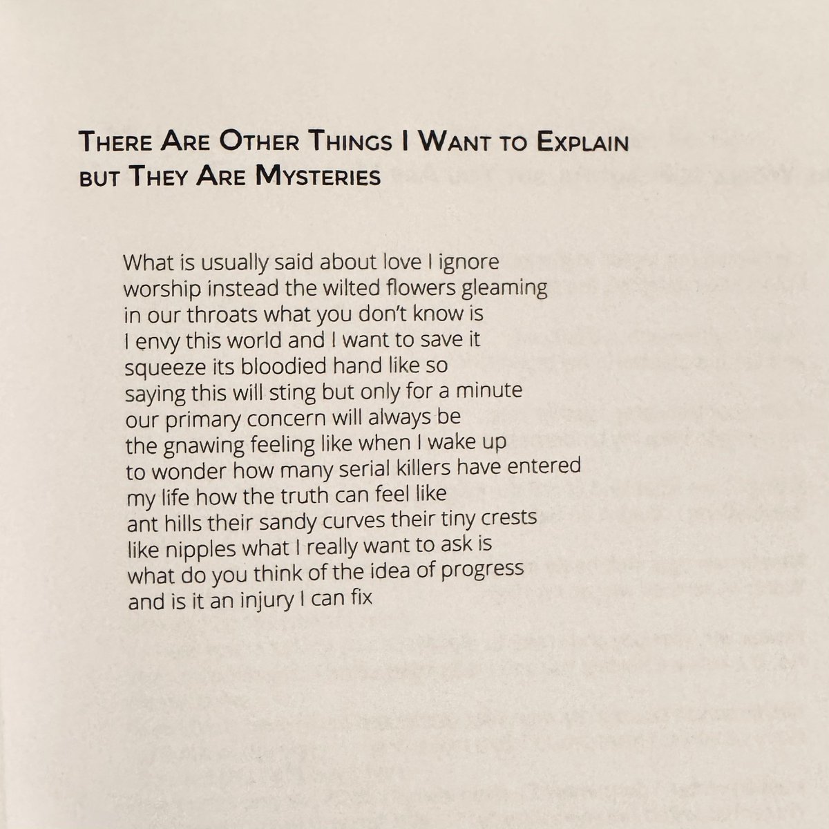 maureenthorson's tweet photo. “This will sting but only for a minute” A poem by Morgan Parker. https://t.co/WB9pHDjIb9