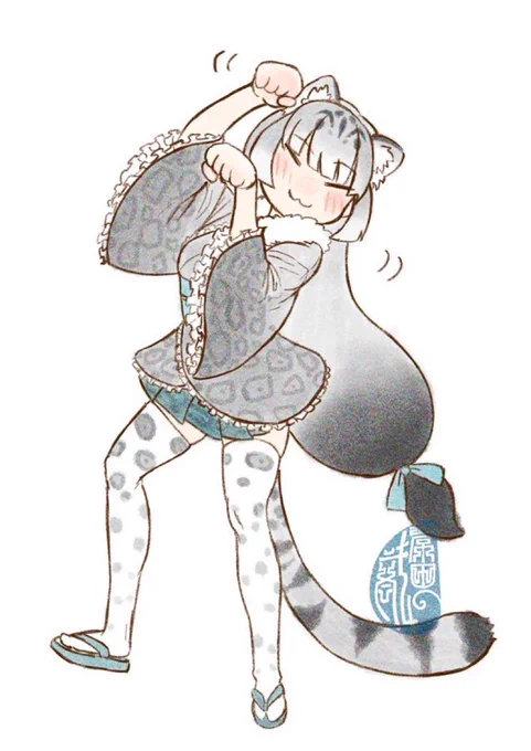 #今年も残りわずかなので今年一番伸びた絵を貼る ダンシングユキヒョウさんやった