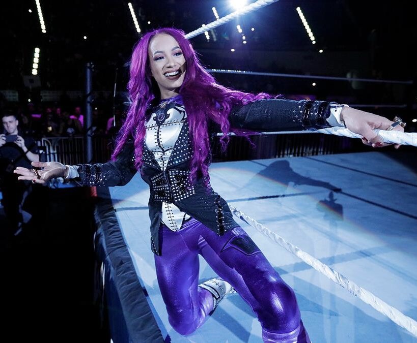 8 years ago today, Alexa Bliss &amp; Sasha Banks made WWE history after becoming the first women to wrestle in front of a live audience in Abu Dhabi!

TWO HISTORY MAKERS! 💖