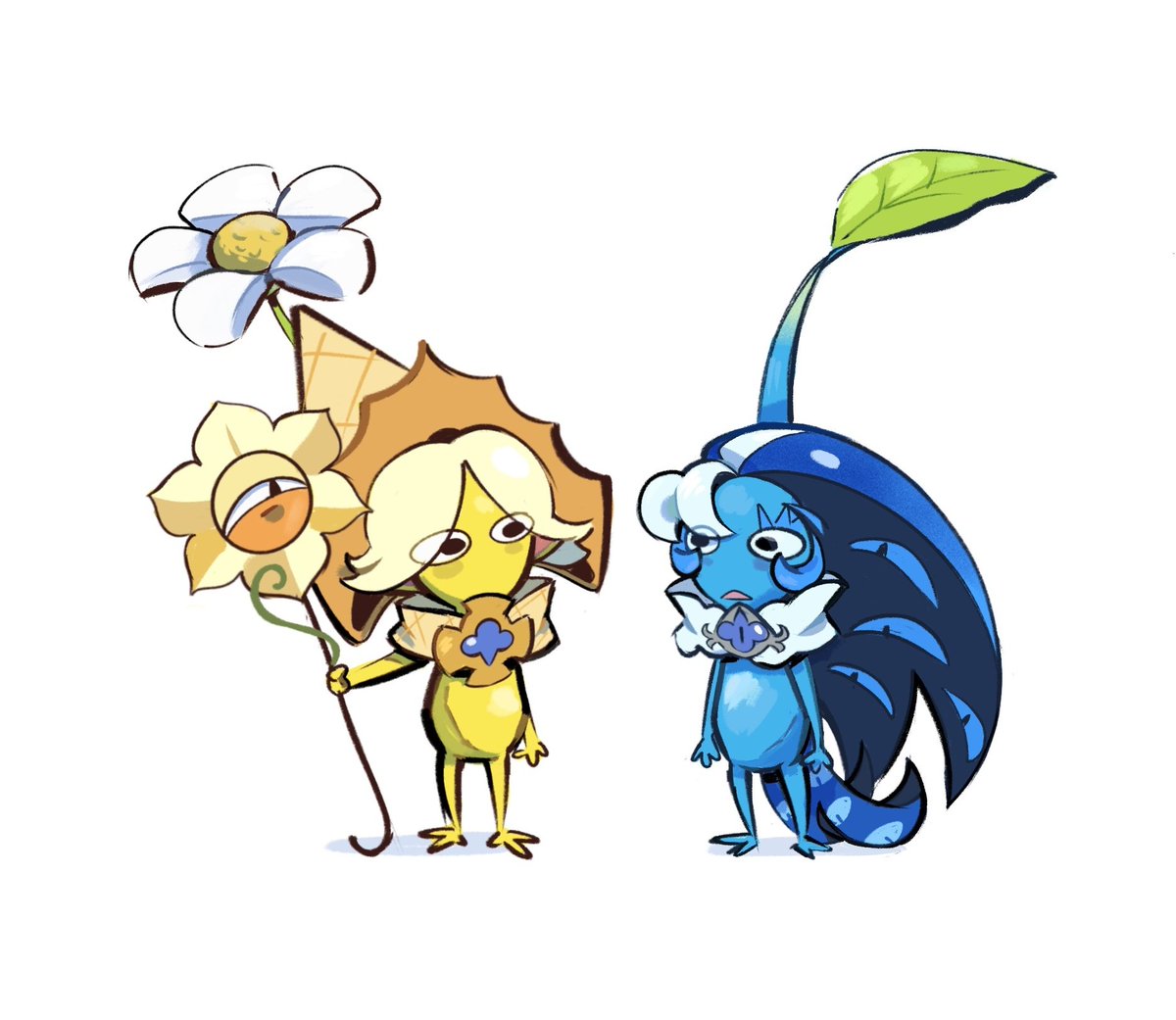 Freessso's tweet photo. They're pikmins now https://t.co/WwAPMueA2a