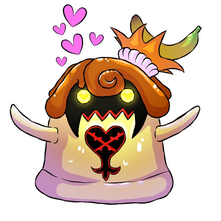 Thynris's tweet photo. Art of the Day! "Kingdom Hearts 3 Flan Heartless". Buy at: https://t.co/pfTAYFTUWh https://t.co/VGttR0CdFR