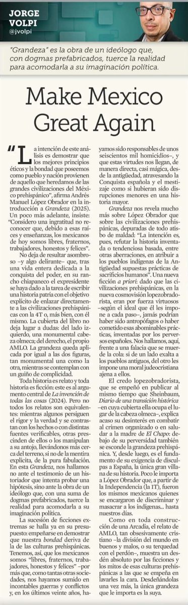 Carloslopezjone's tweet photo. El mismo Jorge Volpi @jvolpi que alababa a AMLO, ahora lo critica 
.
Los aduladores intelectuales empiezan a entender que estar con AMLO es estar del lado equivocado de la historia, pero sus elogios a AMLO quedarán para la historia 
. https://t.co/mlWXBZRDPA