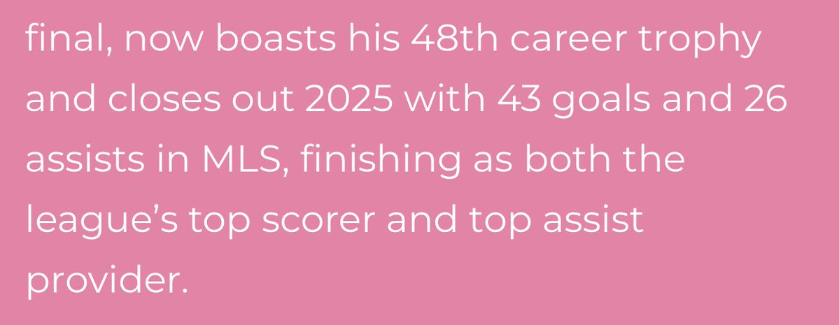 🚨 الموقع الرسمي يقوم بالتعديل:

توج ليو بطل الدوري الأمريكي مع إنتر ميامي باللقب الـ 48 في مسيرته 🏆