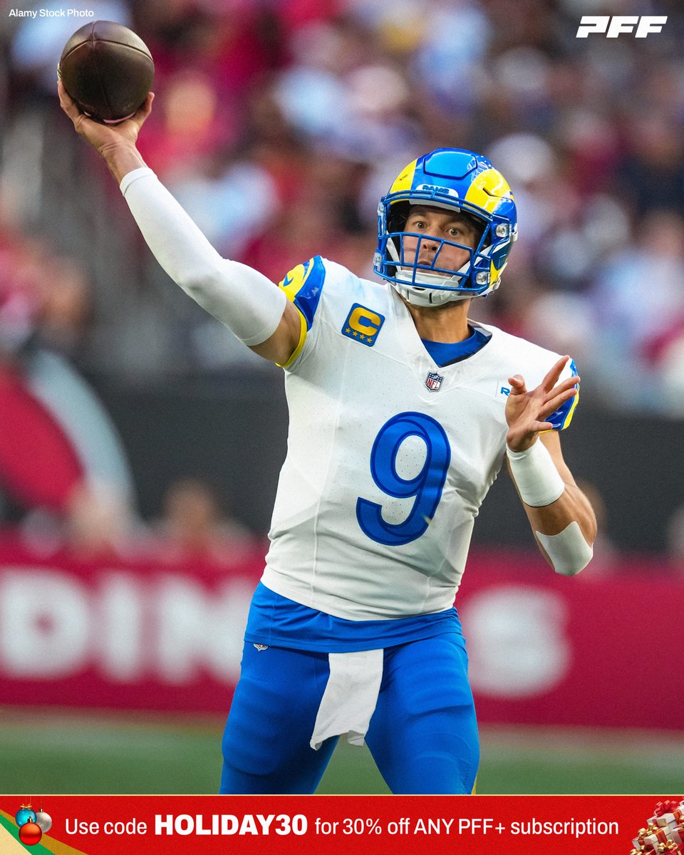 Matthew Stafford on throws past the sticks vs Arizona: 🚀 10/13