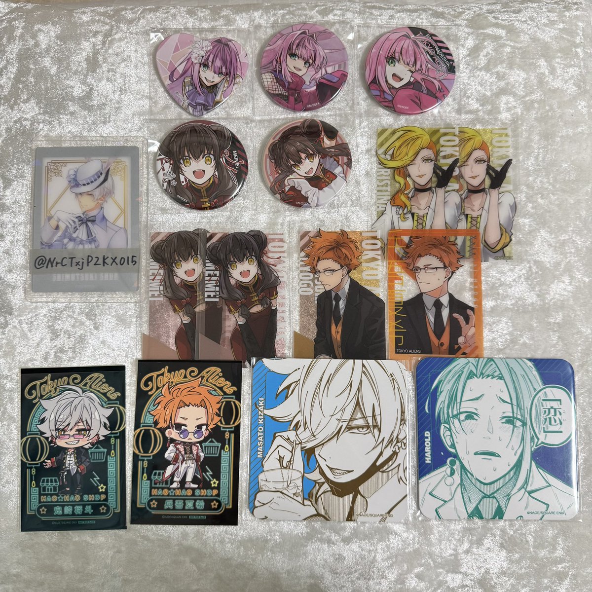 譲渡】東京エイリアンズ 缶バッジ 特典 クリカ コースター ハオハオ