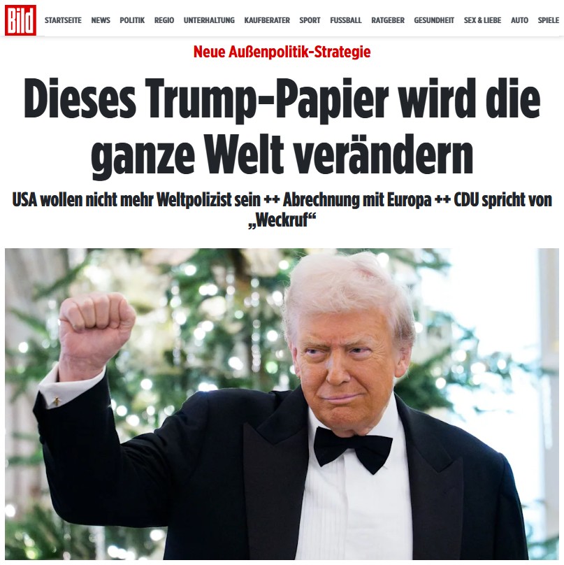 Nein, liebe BILD.
Diese Papier wird in erster Linie die EU und vorallem Deutschland verändern.

Weil die EU steht nun auf der ganzen Welt isoliert und alleine da.
bild.de/politik/auslan…