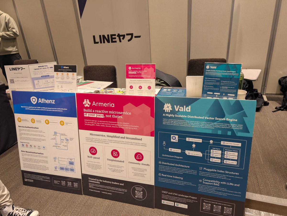 We’re at Open Source Summit Japan 2025! 🚀
Vald from LY Corporation: a cloud-native distributed vector search engine for LLMs, RAG, recommendations &amp; more.
Visit the LINE Yahoo booth to talk high-scale vector search &amp; grab some swag!
#Vald #VectorSearch #OSSJapan #OpenSource