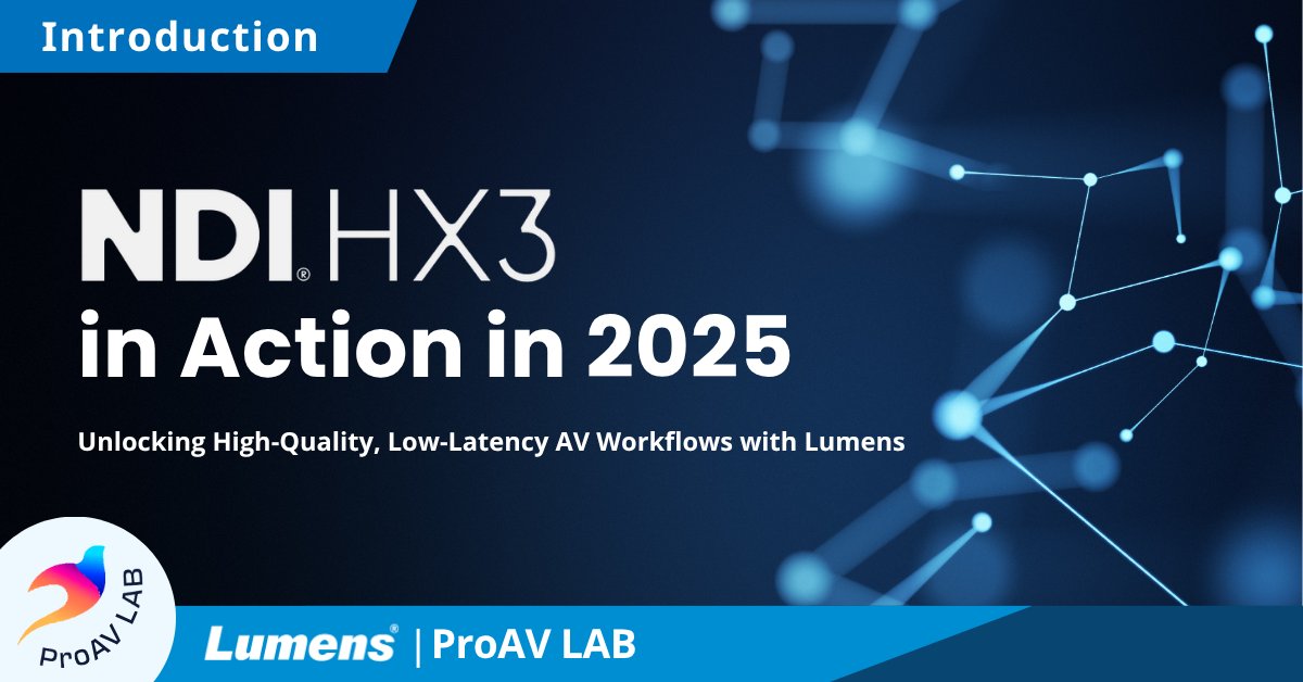 corsairsolution's tweet image. Tech Update: NDI HX3 in Action in 2025: Unlocking High-Quality, Low-Latency AV Workflows @LumensLadibug 
corsairsolutions.com.au/ndi-hx3-in-act…