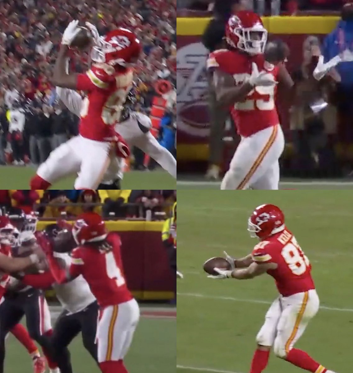 The Chiefs dropped all of these passes