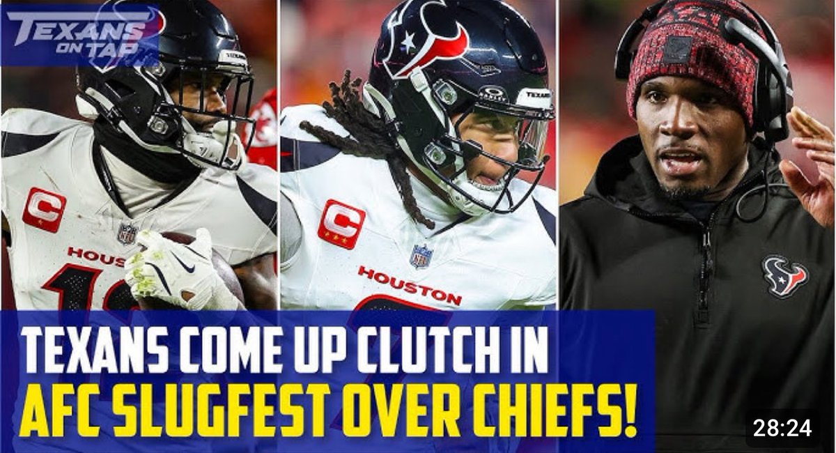 JoshJordanSCS's tweet image. Reaction: #Texans take down #Chiefs in KC! 😤👇
m.youtube.com/watch?v=cDZMEX…