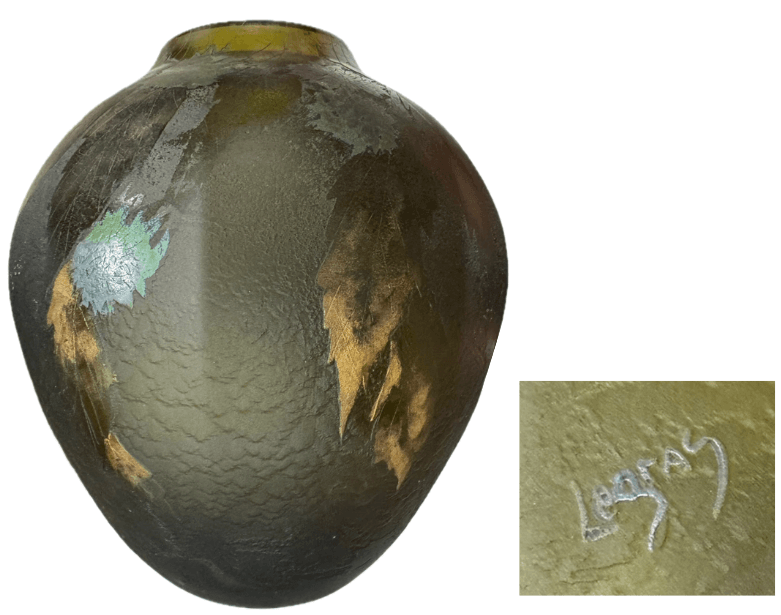 買取実績のご紹介：ルグラ(Legras)による花瓶】 ルグラことフランソワ