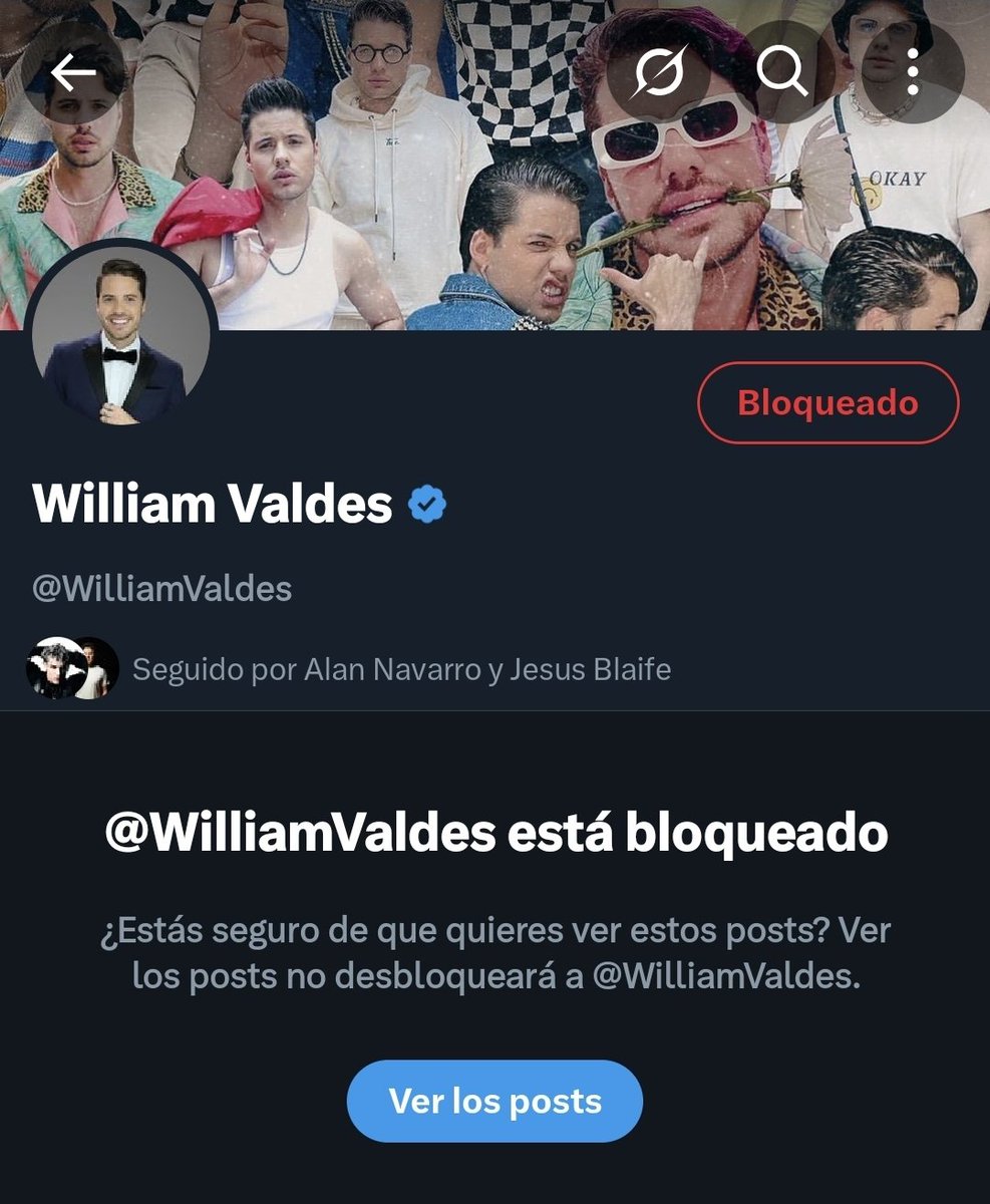 De puro coraje he decidido bloquear a William Valdez 😔