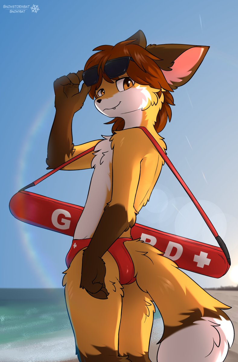 Your favorite lifeguard

Comm for <a href="/FairfoxLibrary/">Taylor! 🦊🎀 🔜 NYFB</a> :3
