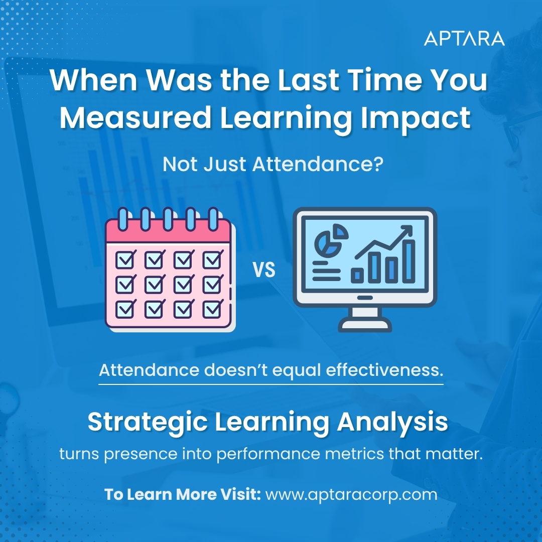 Aptara's tweet image. Calendars show who joined. 📅
Analytics show who improved. 📊
Use Strategic Learning Analysis to turn training data into real performance insights.
🔗Learn More: aptaracorp.com/solutions/stra… 

#Aptara #StrategicLearning #LearningAndDevelopment #TrainingROI