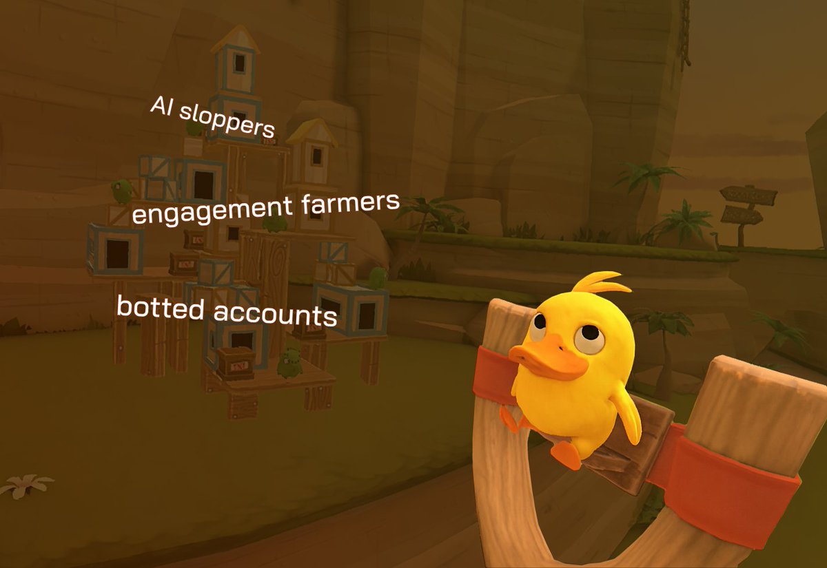 wallchain's tweet image. You launch the Slash Duck at a target

Who are you aiming at?