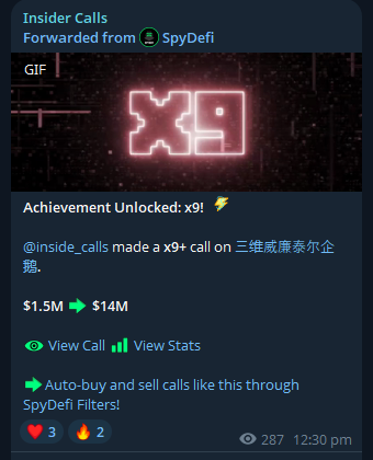 holymoly we printing bull/bear market!  🔥

#恶俗企鹅 $1.5M -> $14M (9x profits)
$WOJAK $13M -> $55M (4x)
$AVICI $25M -> $100M (4x)
#401JK $9M -> $29M (3x)
$H $0.02 -> $0.41 (20x)
$DUST $1M -> $25M (25x)
$REKT $33M -> $583M (17x)

feel free to follow <a href="/gem_insider/">💎GEM INSIDER💎</a> or RT thanks!!