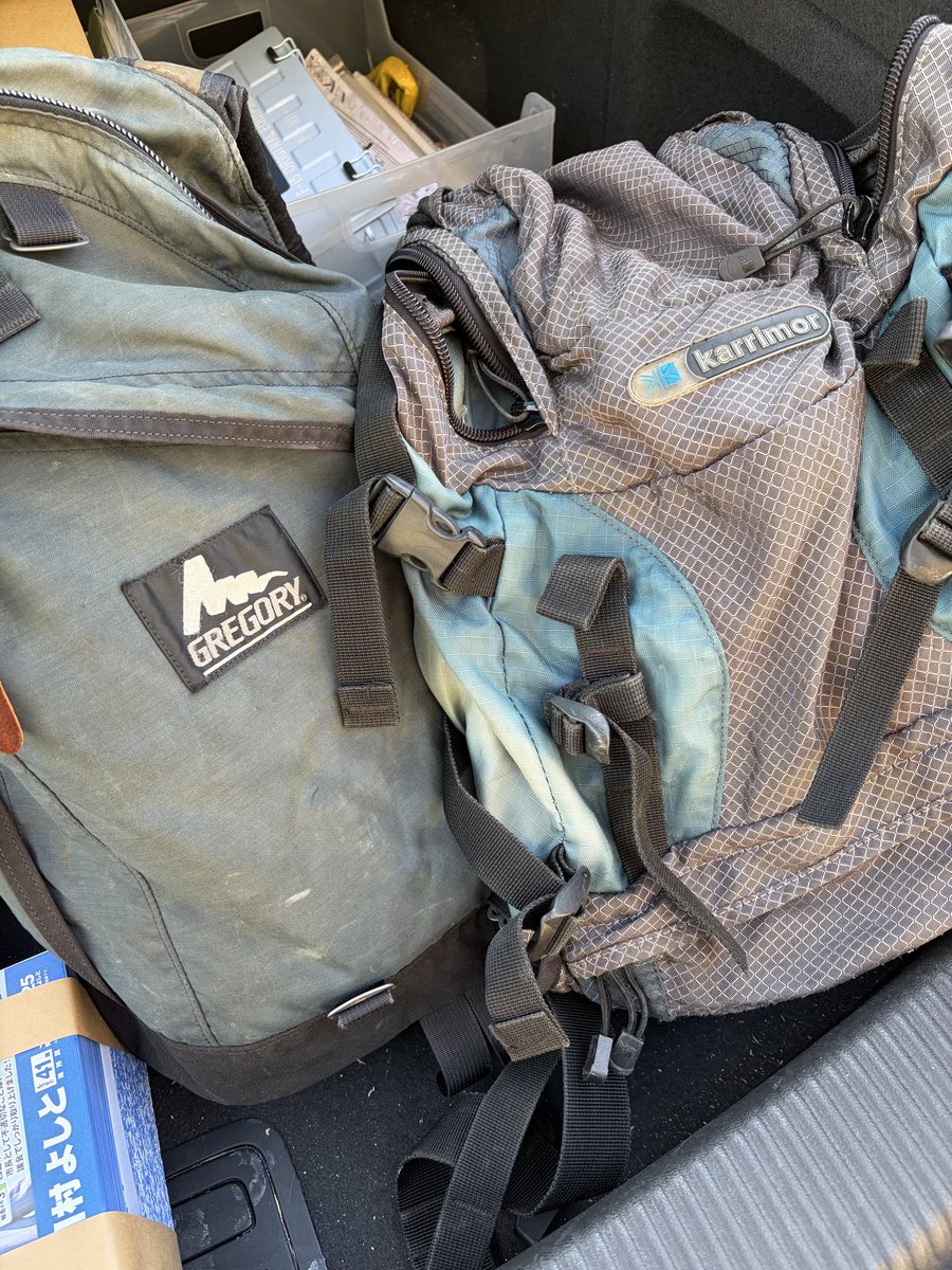 高校時代は通学用リュック、今はポスティング用ですが24年くらい使って