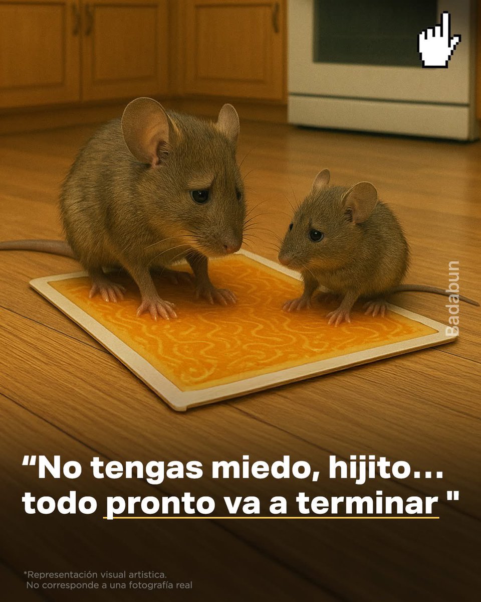 👉👉 Lo más cruel de estas trampas no es cómo atrapan… es cómo dejan morir. Un animal cae ahí porque siente curiosidad, porque huele comida, porque está buscando un pedazo de pan que alguien dejó caer. No entiende el peligro. Cuando toca el pegamento, su cuerpo se queda adherido