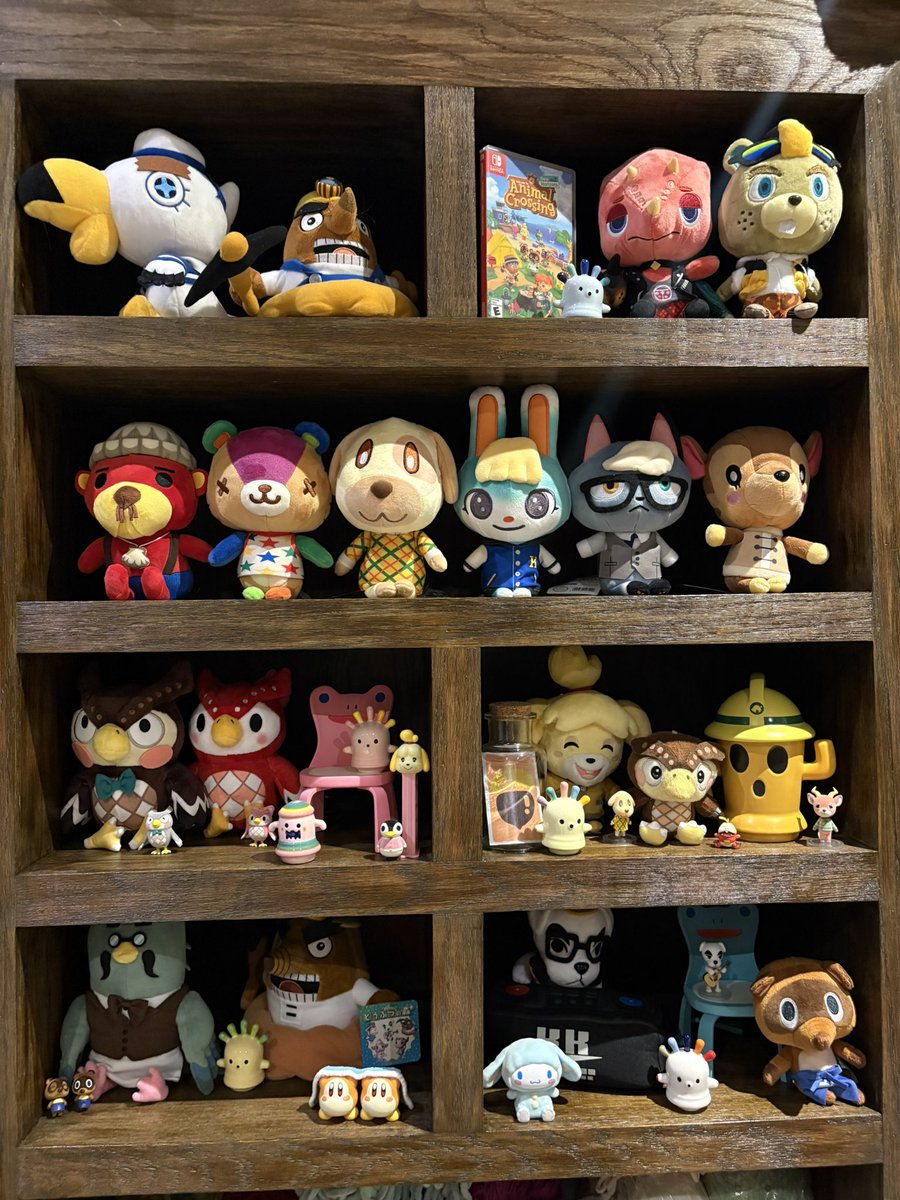 Reorganized the back side of my room and decorated with a bunch of Animal Crossing merch!!!