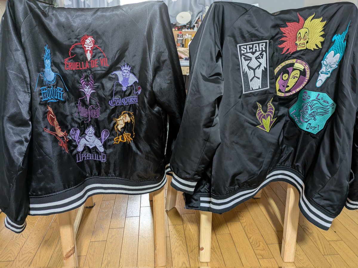 ゆきゆき♡ クランタータンブーケ　スカジャン　新品、襟お直し品 ディズニーヴィランズのスカジャンが去年買ったやつ 今年はクレオ