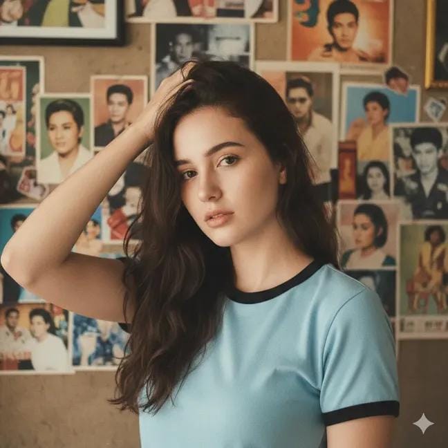 Lovart prompt result: How Vintage Vibes Elevated My AI Portraits