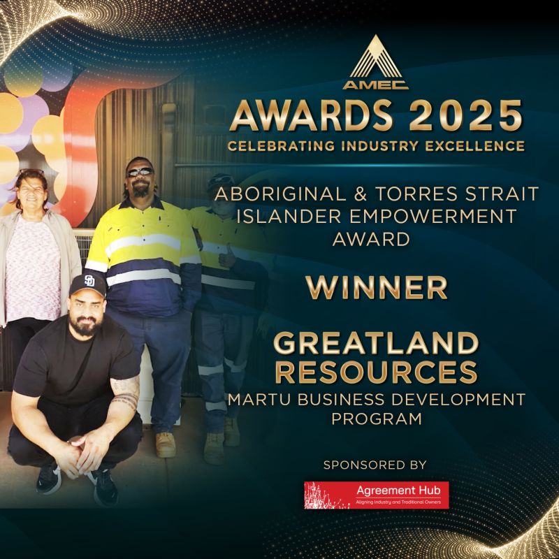 Greatland_GGP's tweet image. Honoured to win the 2025 @amec_org Aboriginal &amp;amp; Torres Strait Islander Empowerment Award! Our Martu Business Development Program supports 26 Martu entrepreneurs through training, mentoring and business opportunities.

$GGP