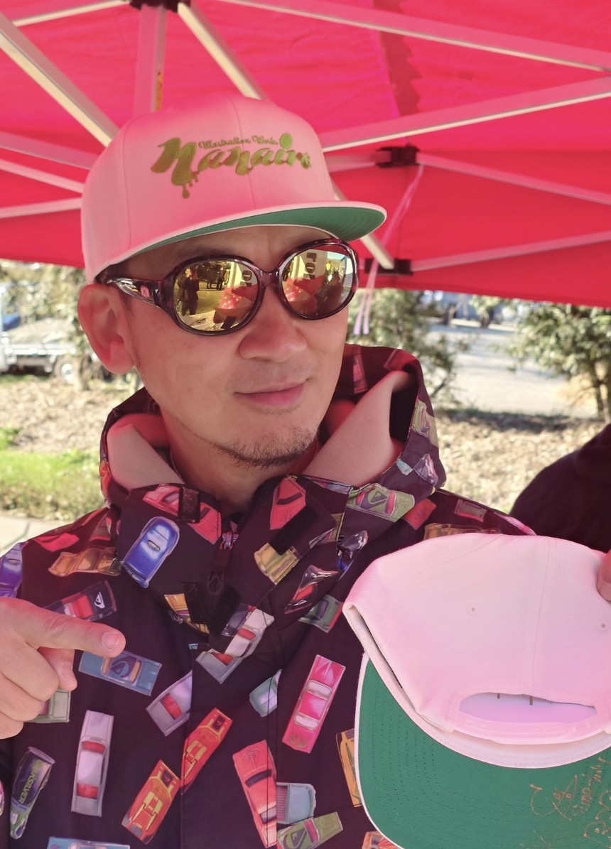 僕のカラーデザインしたキャップはコレでした😆🍀 キャップや