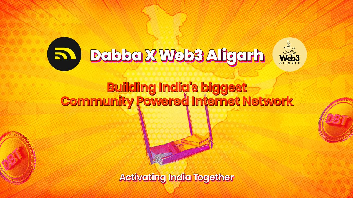 (1/3) 🚨 PARTNERSHIP ANNOUNCEMENT + DABBA LOOT! 🚨

We’re excited to partner with <a href="/DabbaNetwork/">Dabba Network 🟨</a>, India’s fastest-growing Community-Powered Internet Network! 🇮🇳

They’re launching Dabba Loot Boxes - the lossless raffle where EVERYONE WINS!