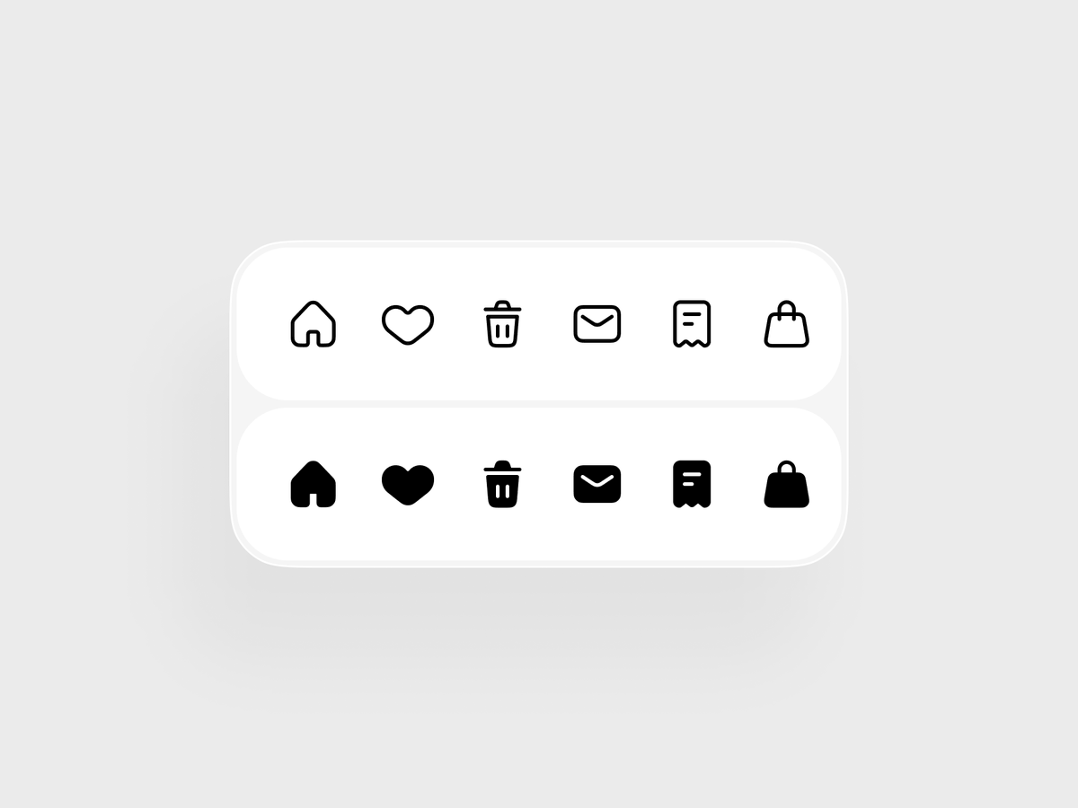 Clean icons. Clear actions.
Designing an ecommerce #UI starts from tiny details like a home, heart, trash, inbox &amp; bag icon that feel consistent &amp; readable. This navigation bar is fully built with Fluxio Icons.
#Icon pack available on UI8:
💎 Pro: ui8.net/fluxio-icon/pr…