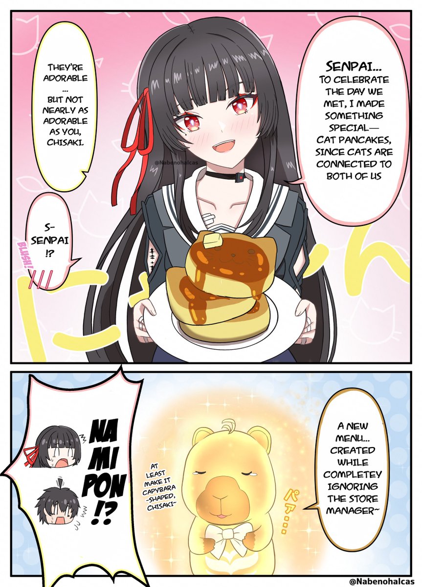 Chisa's new menu. ☕️ EN Translation. - Artist: ナベハル