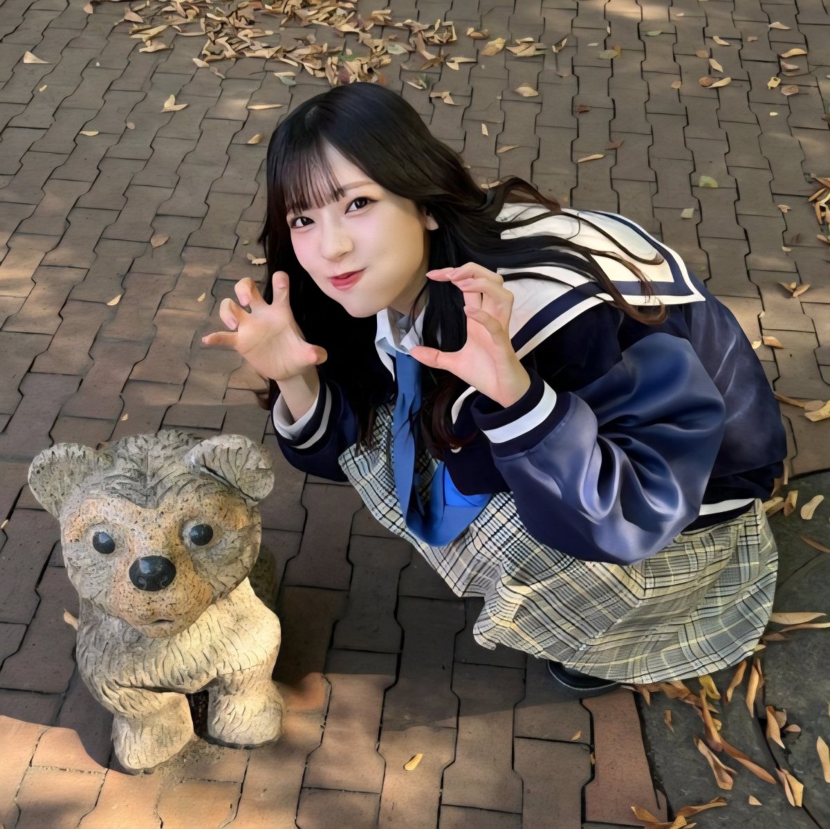 金澤亜美ちゃん🎀2ちぇ🍒さんだよ～☺️乁( ˙ ω˙乁)【ひげめがね