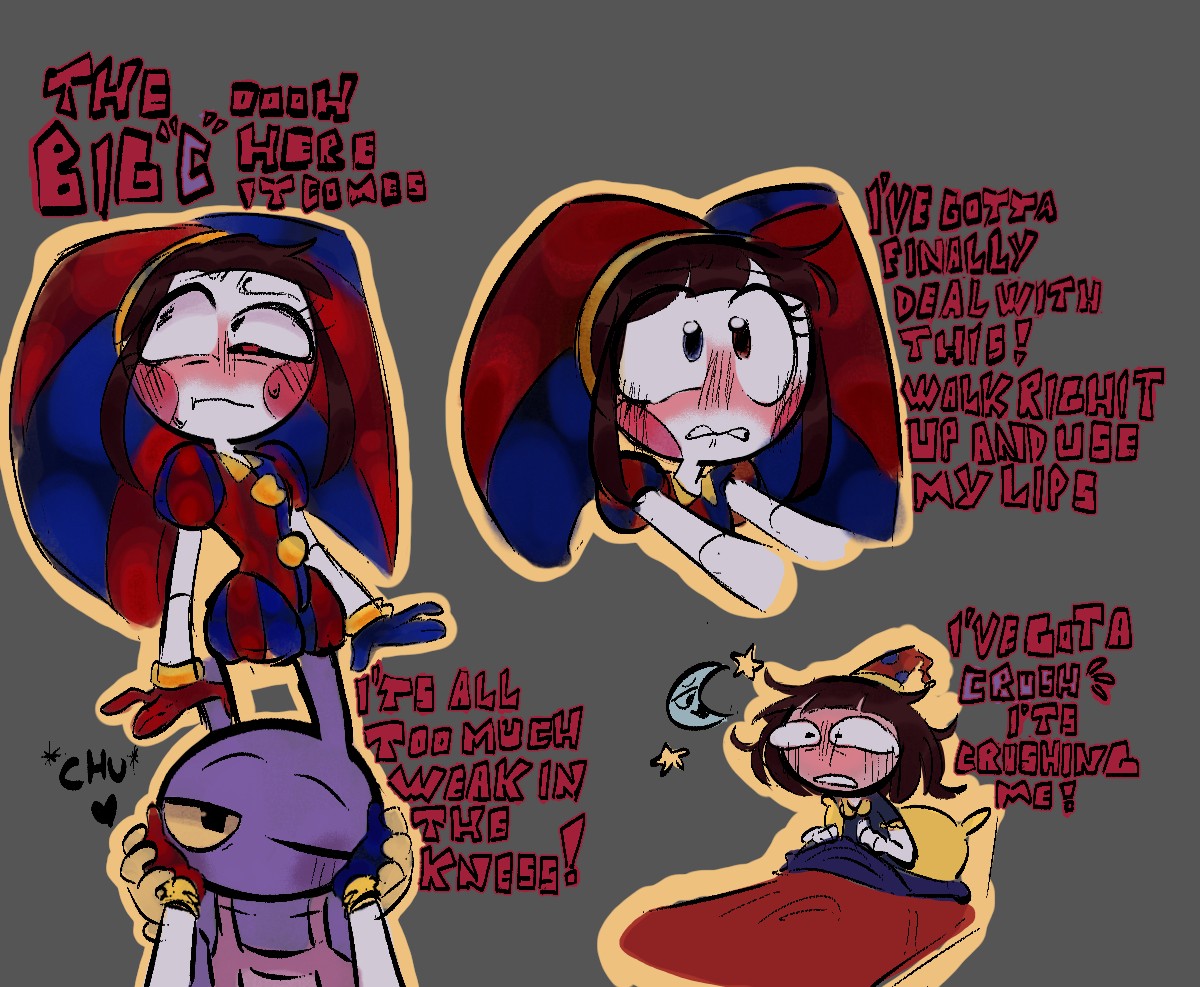 I'M A FIRM BELIVER THAT WE NEED TO MAKE POMNI MORE AWKWARD SO WE CAN SEE FUNNYBUNNY IN ALL ITS GLORY #funnbunny #TADC