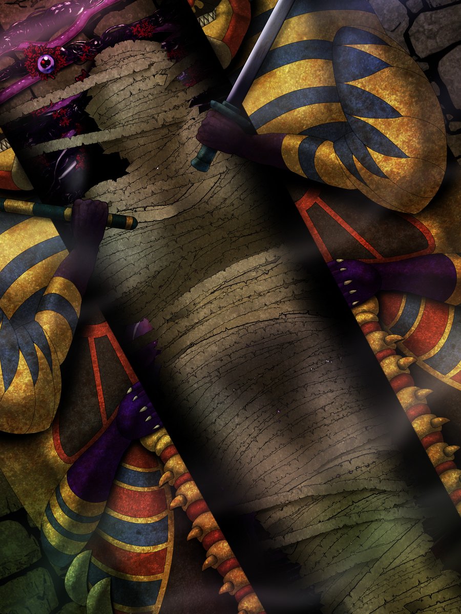 ! 尊き王の魂をアレする感じの健全H絵注意 !

Skebでご依頼いただきました
遊戯王の舞さんです!
「ミイラ化」という
ちょっと変わったシチュで
楽しく描かせていただきました!
ブーストと熱い感想までいただき
ありがとうございました～!! 