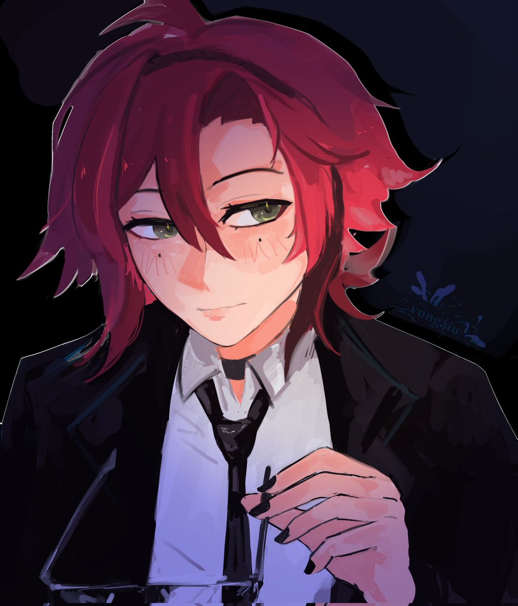 heizou but very inspired by @/mizuha2243 's suit heizou because he lives rent free in my head now

#genshinimpact #heizou