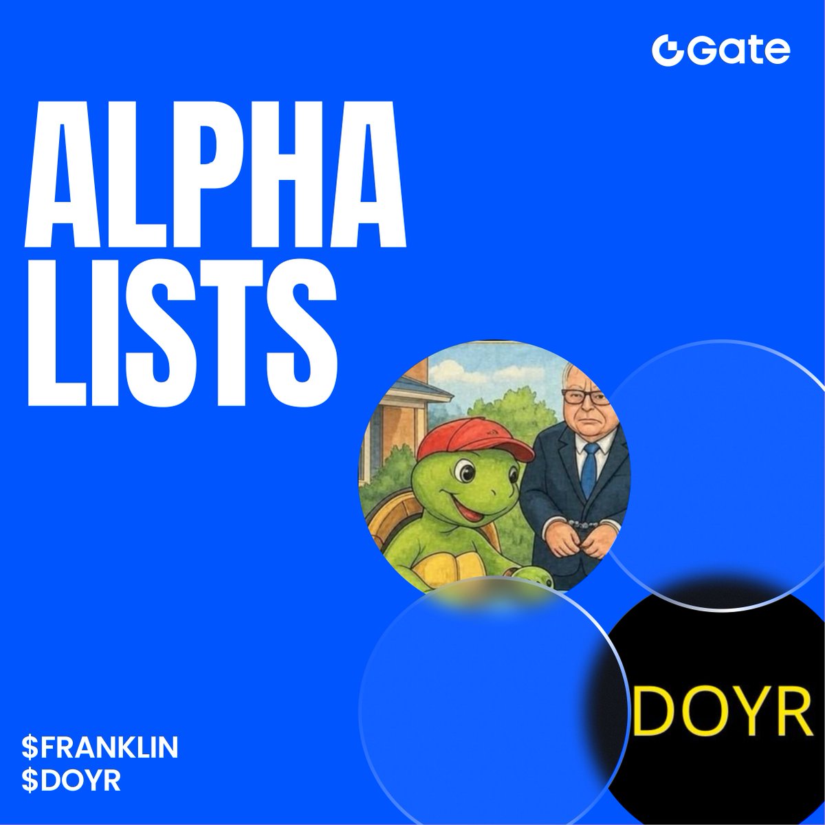 GateAlphaHQ's tweet photo. 🔥 Fresh listings on Gate Alpha HOT section: $Franklin and $DYOR

Trade early. Earn Alpha Points.
Stay ahead of the curve. 

Discover the next narrative now on @GateAlphaHQ — Gate’s one-stop on-chain trading portal  https://t.co/IqXXbOWC1D https://t.co/jilI3stN2y