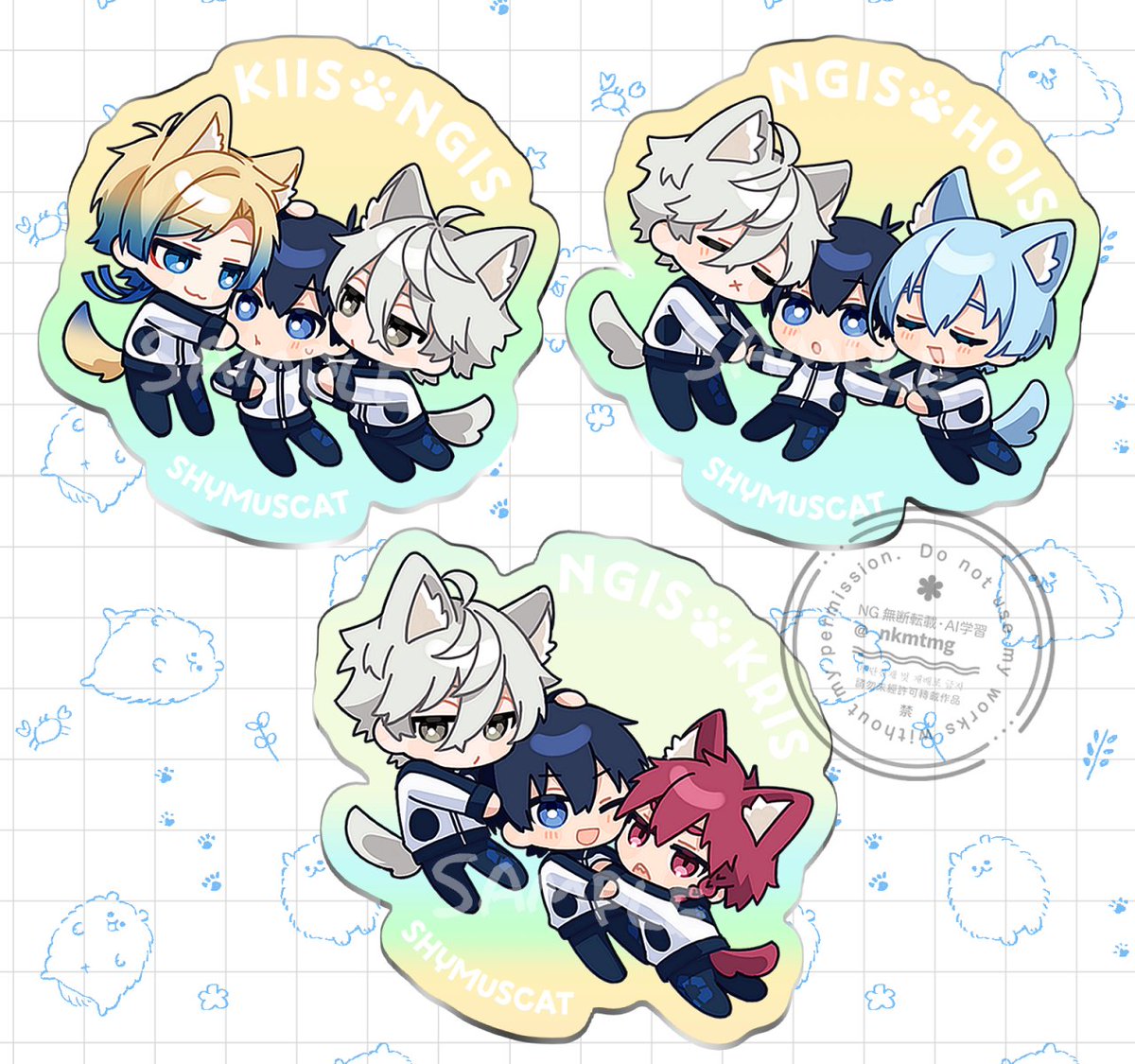 🐕🥪アクキー12月に持っていきます💨 🐤🌹(kiis・ngis)/🎮(ngis・hois