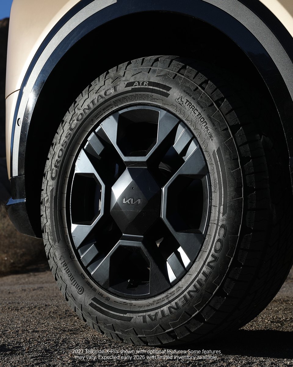 Kia's tweet image. Warning: Side effects may include double takes. The all-new 2027
#KiaTelluride X-Pro is coming.
