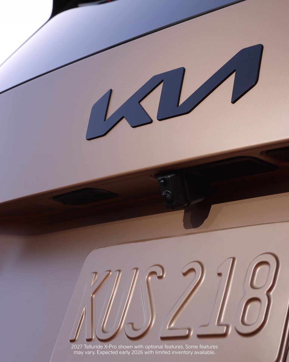 Kia's tweet image. Warning: Side effects may include double takes. The all-new 2027
#KiaTelluride X-Pro is coming.