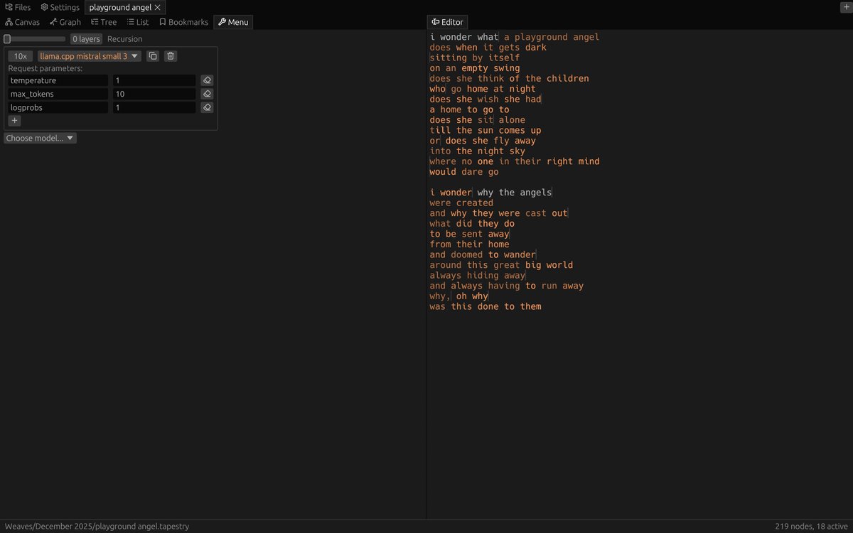 okay tapestry loom v1 is done *enough* that i feel comfortable having it replace the old obsidian version of tapestry loom