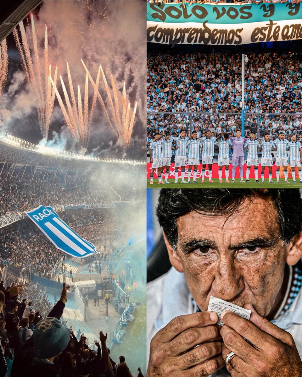 🤯🇦🇷 El 2025 de Racing Club durante la gestión de Diego Milito:

🏆 CAMPEÓN de Recopa Sudamericana.
🌎 SEMIFINAL de Copa Libertadores, perdiendo vs Flamengo, el campeón.
🏆 FINALISTA del Clausura 2025, eliminando a RIVER, y a BOCA en La Bombonera. 
🏆 FINALISTA de la Primera