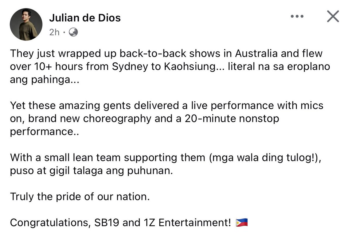 A firsthand account 💛

Kuya Yani 🥹 No better ones to speak on it but them who witnessed and actually took part in it.

SLMT for all the you do <a href="/1zentertainment/">1Z ENTERTAINMENT</a>. God bless and sustain you 🙏🏼

SB19 ACONic PERFORMANCE 
<a href="/SB19Official/">SB19 Official</a> #SB19
#SB19_ACON2025
#SB19atAsiaArtistAwards2025